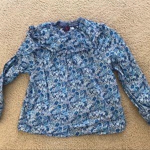 J.Crew x Liberty London Floral Peasant Top